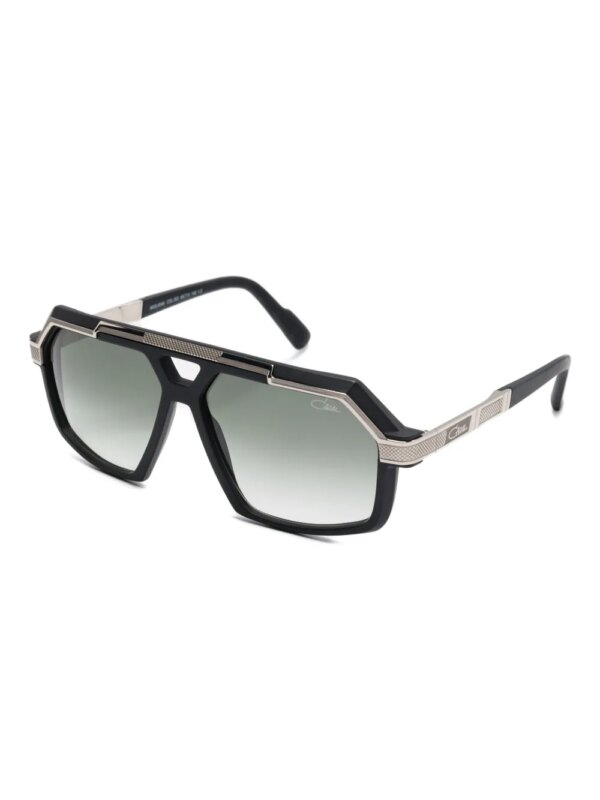 Cazal Zonnebril met geometrisch montuur - Zwart