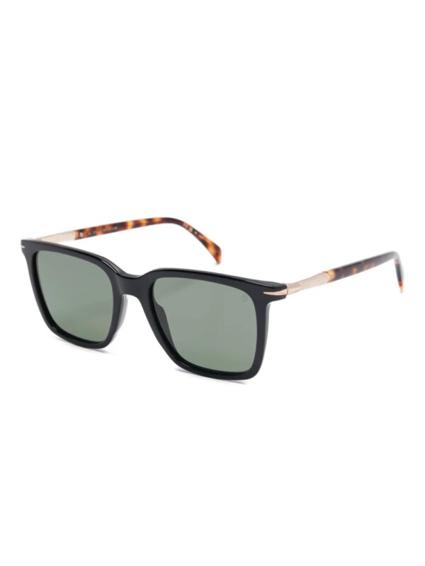 Eyewear by David Beckham Zonnebril met vierkant montuur - Zwart