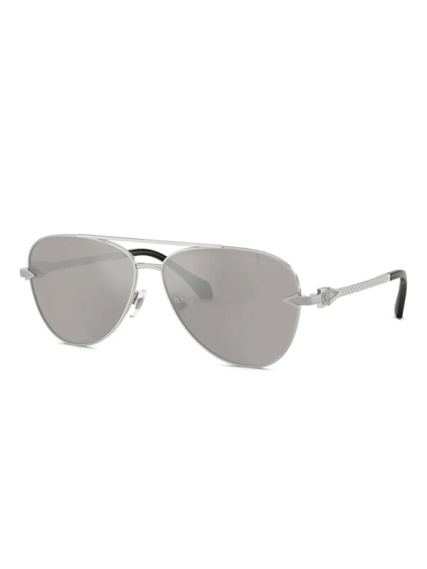 Versace Eyewear Zonnebril met piloten montuur - Zilver