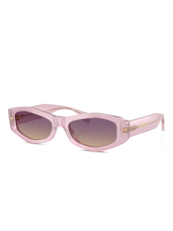 Versace Eyewear Zonnebril met geometrisch montuur - Roze