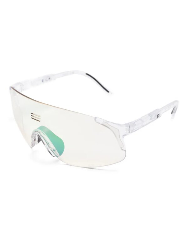 Alba Optics Jumbo zonnebril met schild montuur - Wit