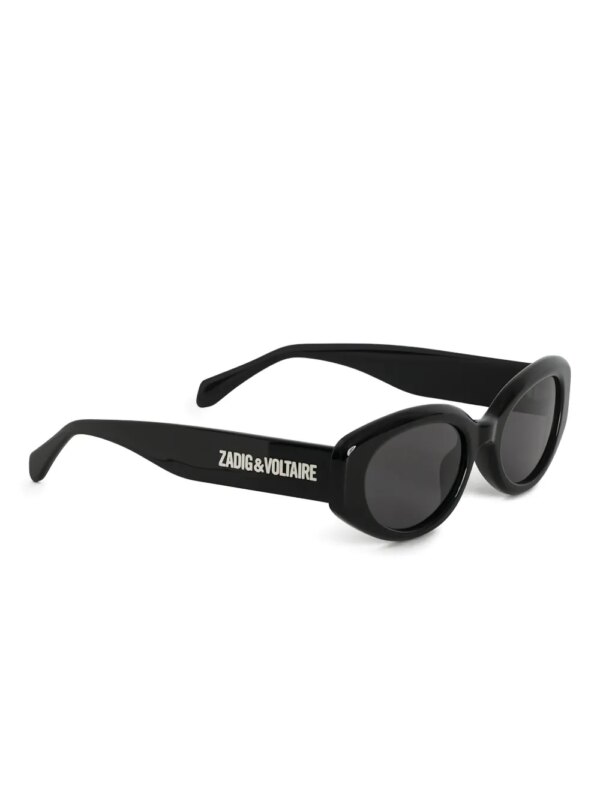 Zadig&Voltaire Zonnebril met ovalen montuur - Zwart