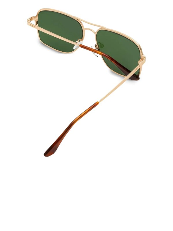 Retrosuperfuture Zonnebril met geometrisch montuur - Goud