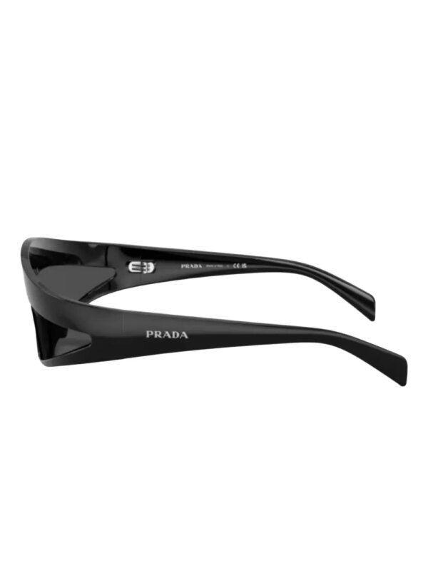 Prada Eyewear Zonnebril met schild montuur - Zwart