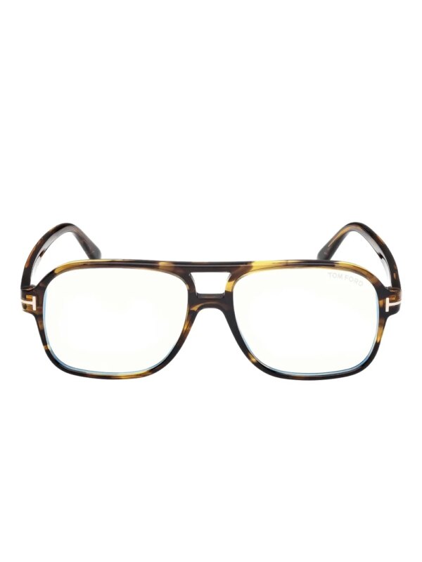 TOM FORD Eyewear Zonnebril met schildpadschild-effect - Bruin