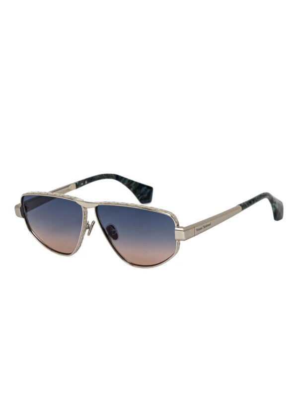 Vivienne Westwood Zonnebril met geometrisch montuur - Zilver