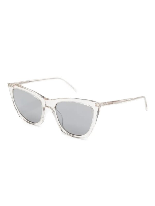 Saint Laurent Eyewear Mica Thin cat-eye zonnebril - Beige