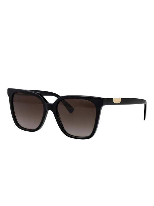 Longchamp Zonnebril met cat-eye montuur - Zwart