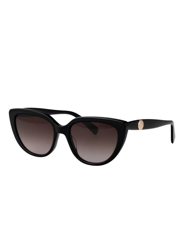 Longchamp Zonnebril met cat-eye montuur - Zwart