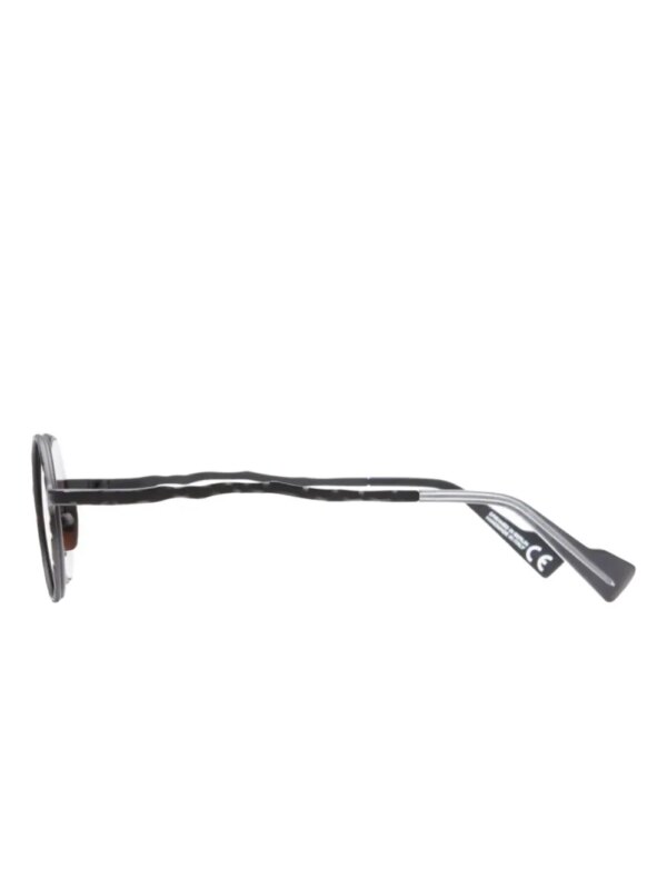 Kuboraum Mask H10 zonnebril met rond montuur - Zwart