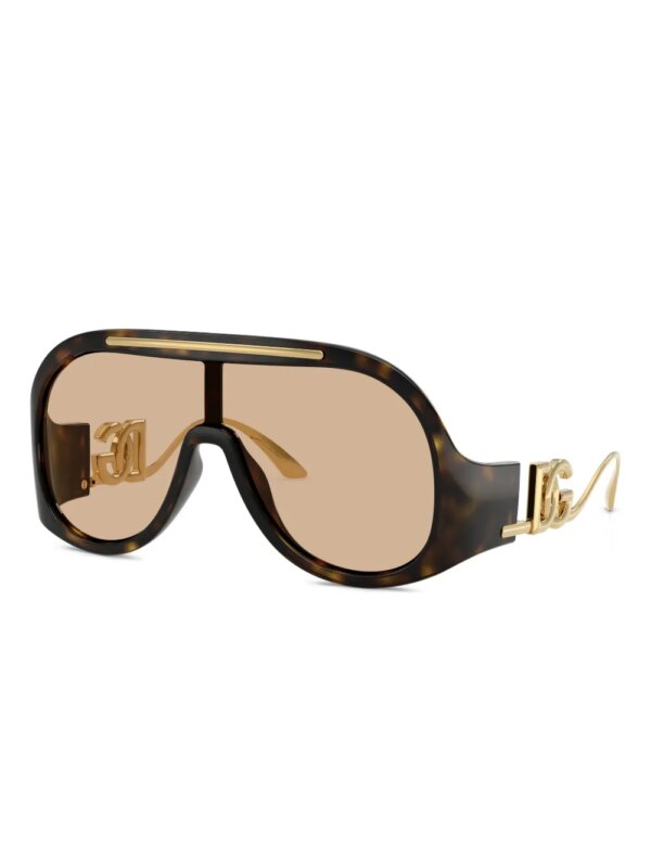 Dolce & Gabbana Eyewear Zonnebril met schilpadschild design - Bruin