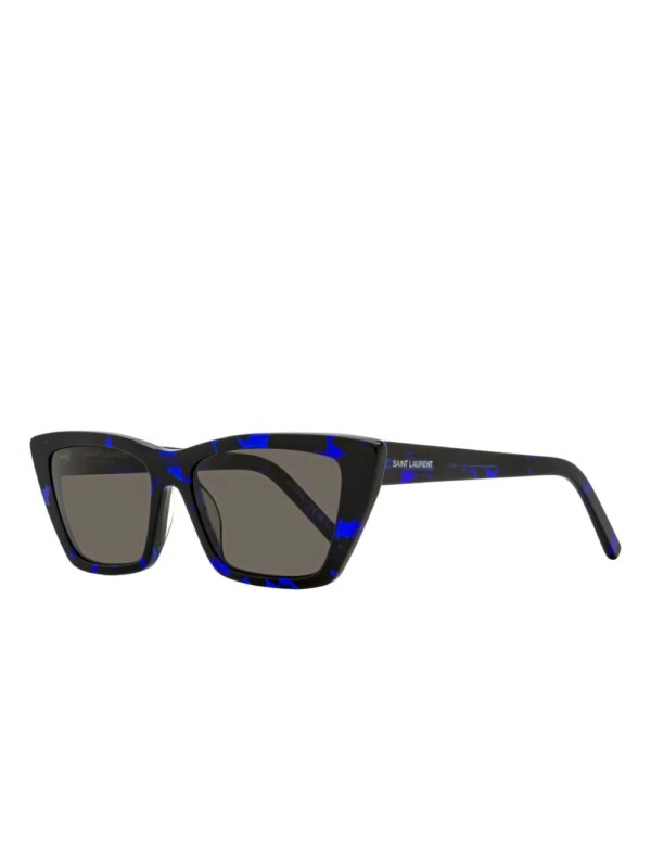 Saint Laurent Eyewear Zonnebril met cat-eye montuur - Blauw