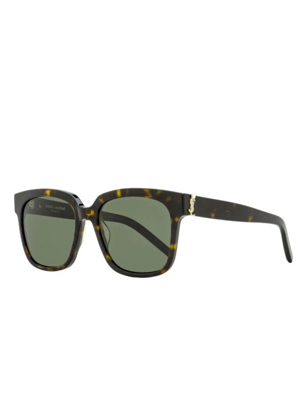 Saint Laurent Eyewear M40 zonnebril met vierkant montuur - Bruin