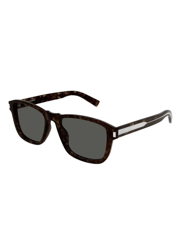Saint Laurent Eyewear Zonnebril met vierkant montuur - Bruin
