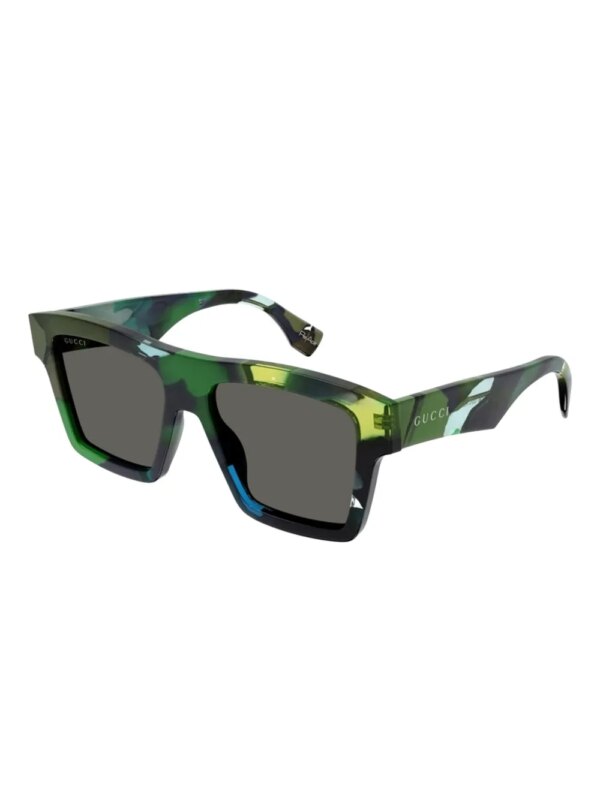 Gucci Eyewear Zonnebril met grafische print - Groen