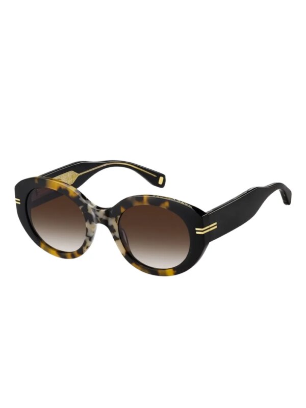 Marc Jacobs Eyewear Zonnebril met schilpadschild design - Zwart