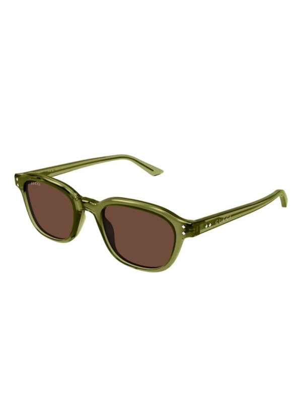 Gucci Eyewear Zonnebril met vierkant montuur - Groen