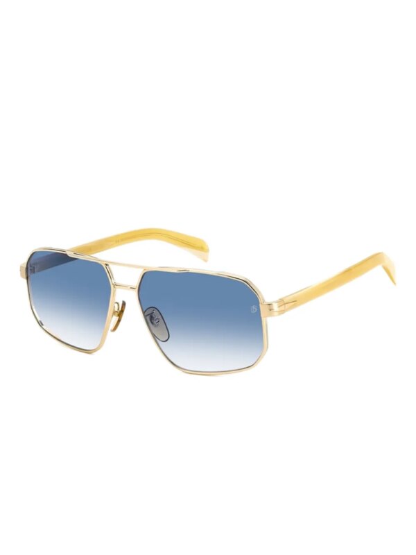 DAVID BECKHAM EYEWEAR Zonnebril met piloten montuur - Goud