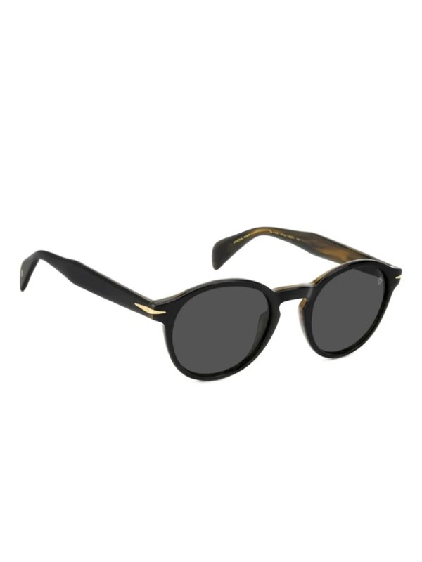 DAVID BECKHAM EYEWEAR Zonnebril met rond montuur - Zwart