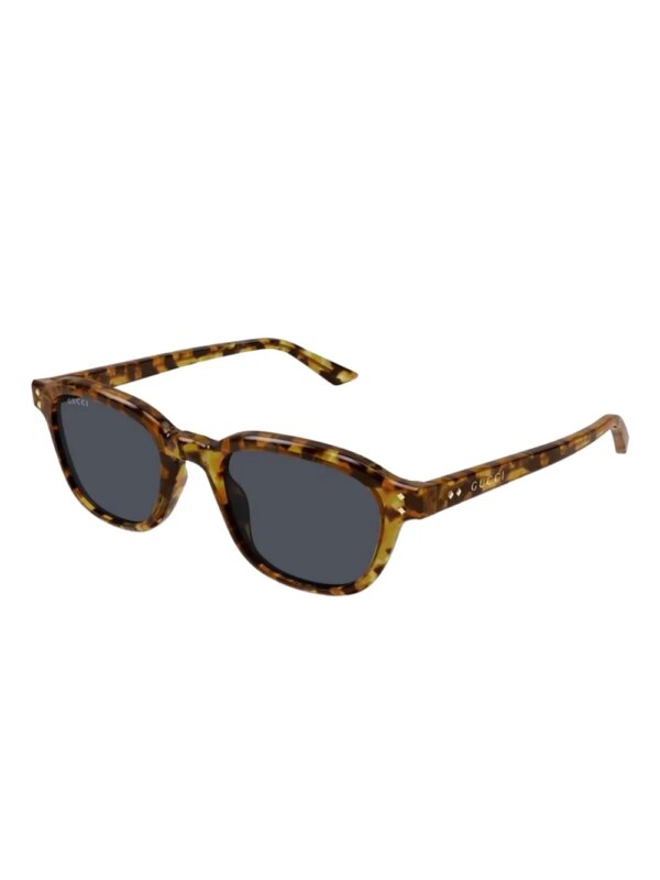 Gucci Eyewear Zonnebril met schilpadschild design - Bruin