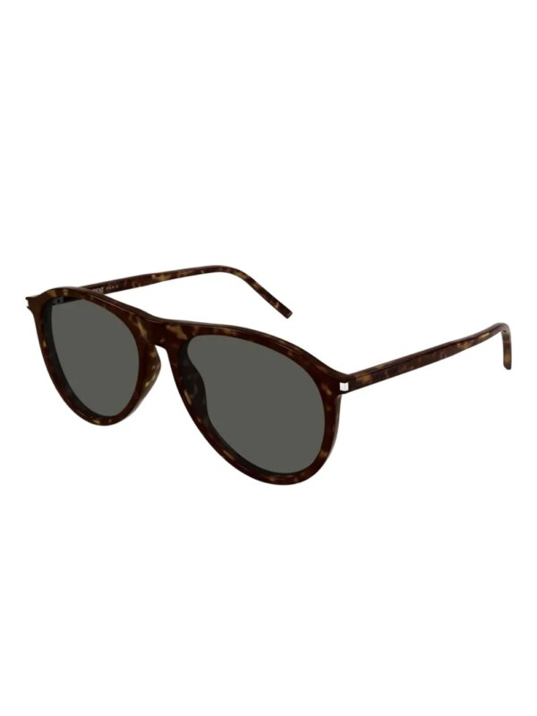 Saint Laurent Eyewear Zonnebril met oversized montuur - Bruin