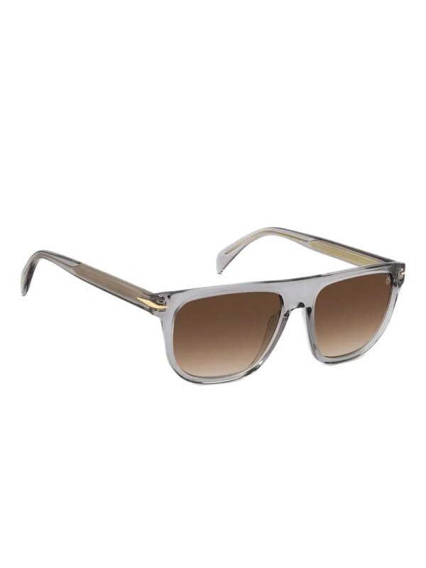 DAVID BECKHAM EYEWEAR Zonnebril met vierkant montuur - Grijs