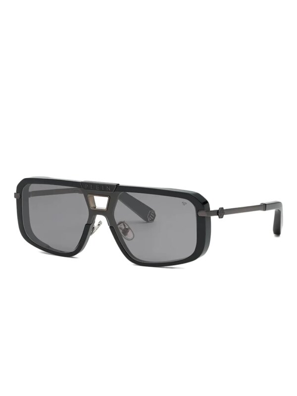 Philipp Plein Eyewear Zonnebril met oversized montuur - Zwart
