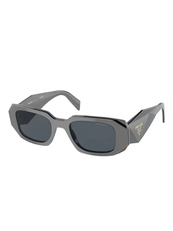 Prada Eyewear Symbole zonnebril met geometrisch montuur - Grijs