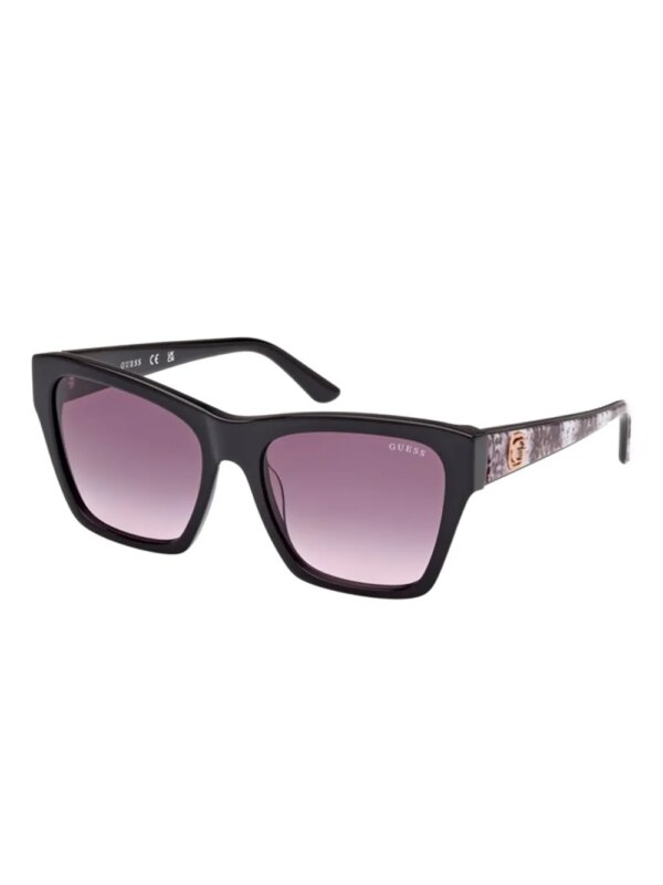 GUESS EYEWEAR Zonnebril met vierkant montuur - Zwart