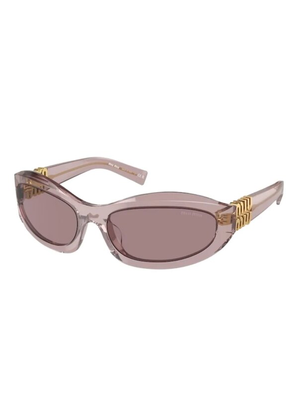 Miu Miu Eyewear Glimpse zonnebril met bewerkt montuur - Paars