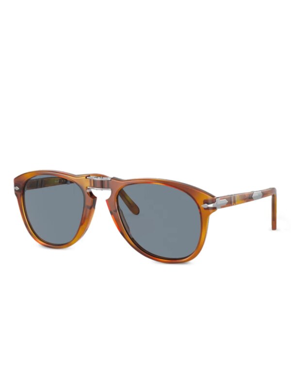 Persol Acetate zonnebril met omgeslagen montuur - Bruin
