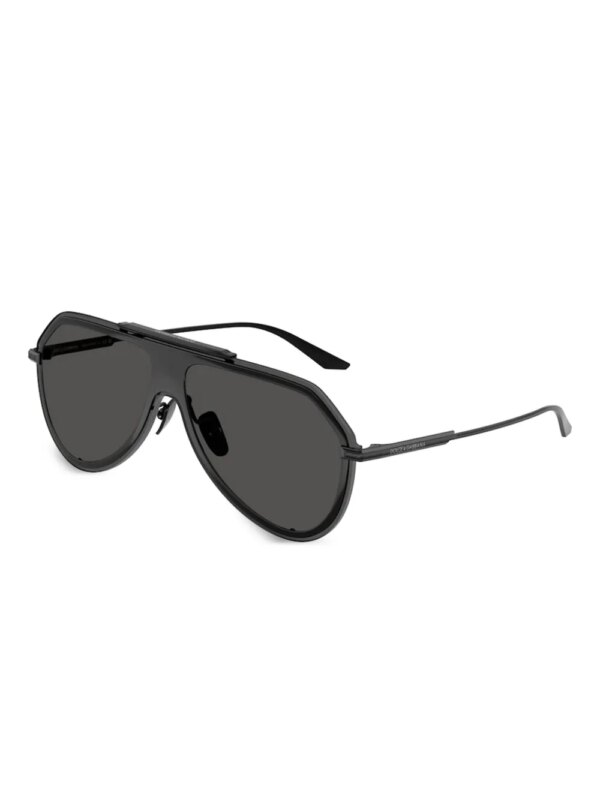 Dolce & Gabbana Eyewear Zonnebril met rond montuur - Zwart