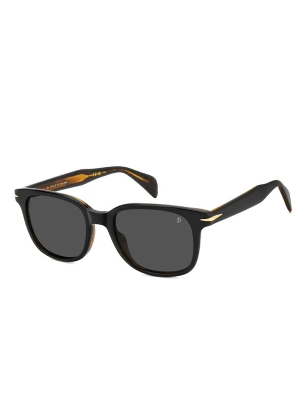 DAVID BECKHAM EYEWEAR Zonnebril met rond montuur - Zwart