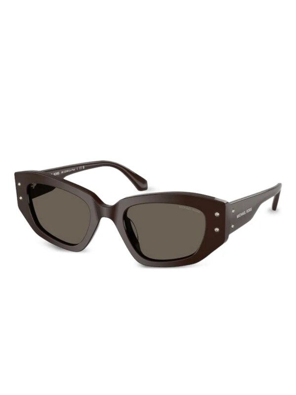 Michael Kors Le Praz zonnebril met geometrisch montuur - Bruin