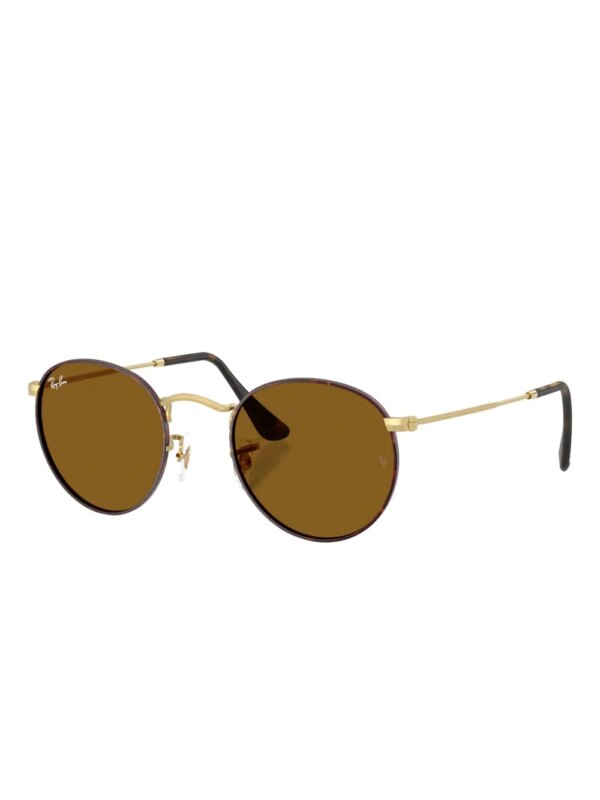Ray-Ban Zonnebril met rond montuur - Bruin