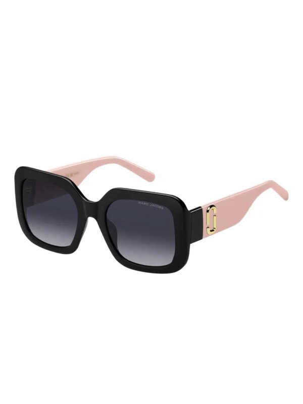 Marc Jacobs Eyewear Zonnebril met vierkant montuur - Zwart
