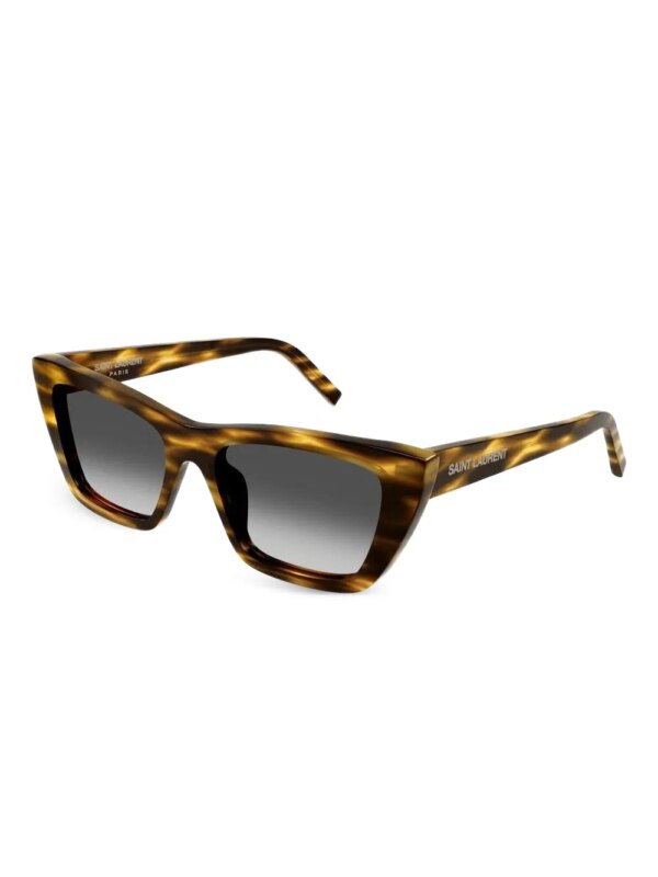 Saint Laurent Eyewear Zonnebril met cat-eye montuur - Bruin