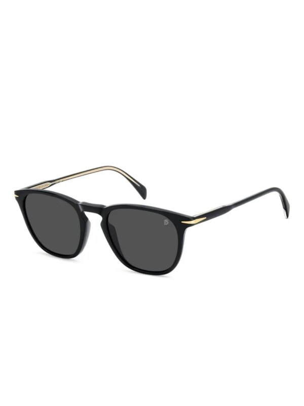 DAVID BECKHAM EYEWEAR Zonnebril met rond montuur - Zwart