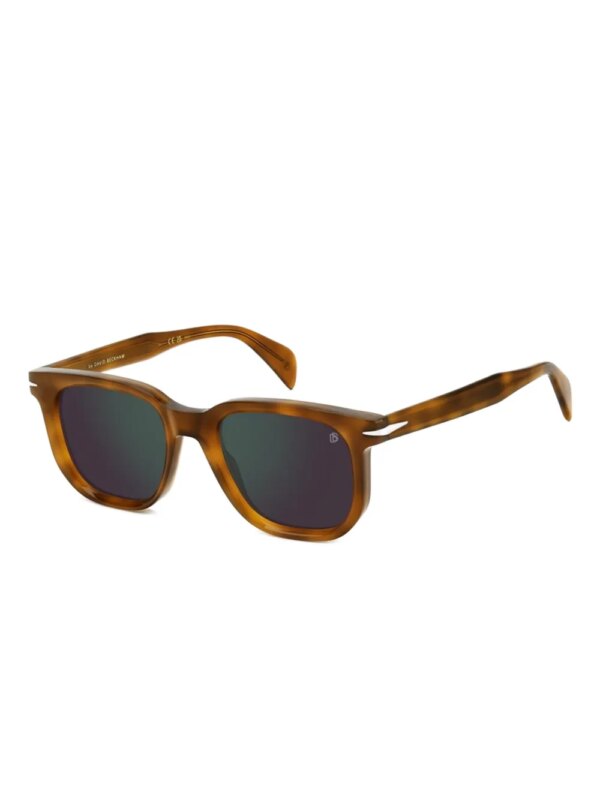 DAVID BECKHAM EYEWEAR Zonnebril met vierkant montuur - Bruin