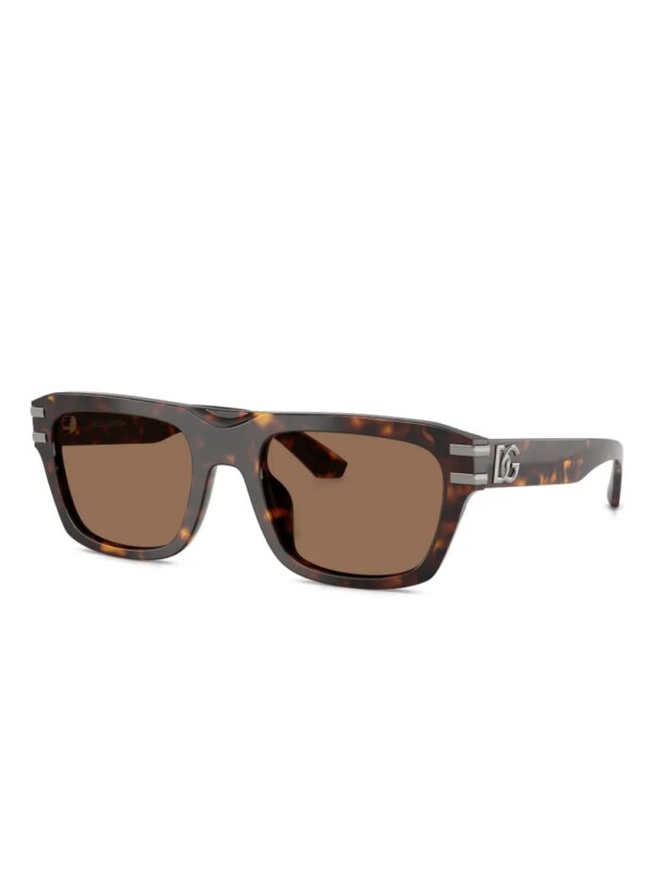 Dolce & Gabbana Eyewear Zonnebril met vierkant montuur - Bruin