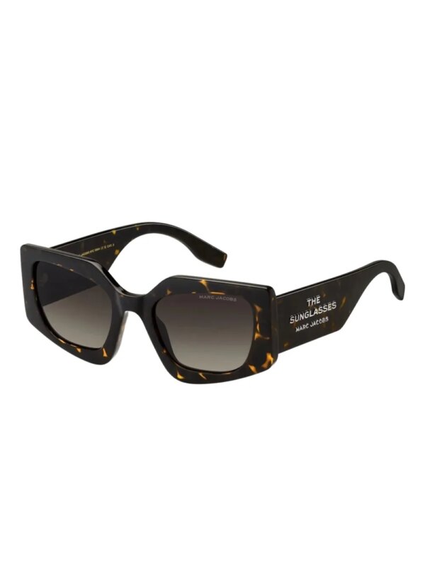 Marc Jacobs Eyewear Zonnebril met geometrisch montuur - Zwart