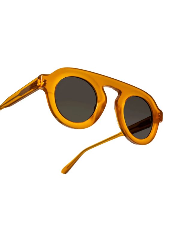 Xavier Garcia Design Zonnebril met rond montuur - Bruin