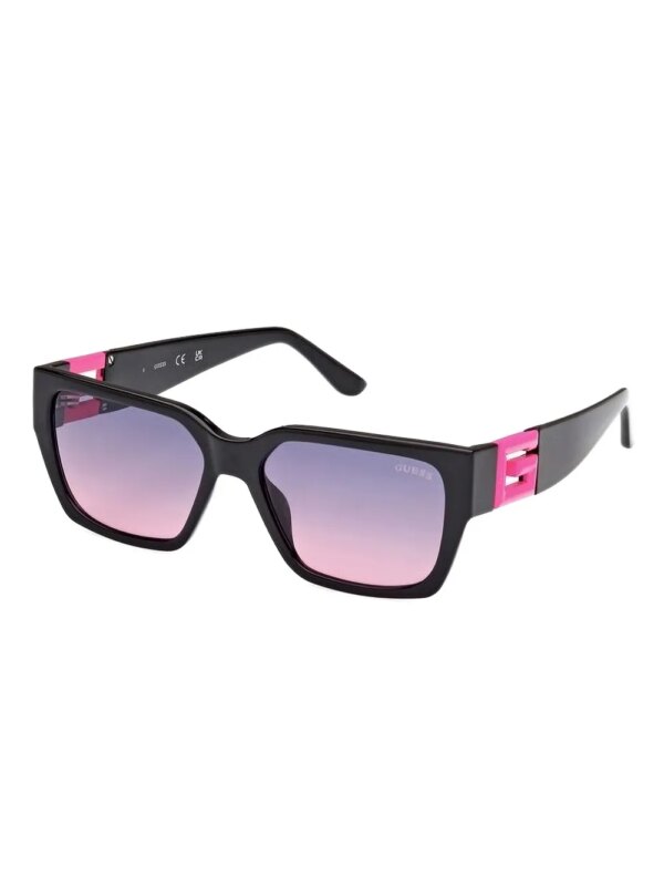 GUESS EYEWEAR Zonnebril met vierkant montuur - Zwart