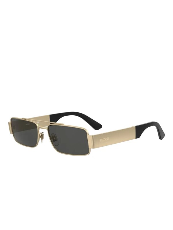 Moschino Eyewear Zonnebril met rechthoekig montuur - Goud