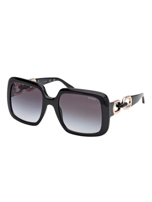 GUESS EYEWEAR Zonnebril met vierkant montuur - Zwart