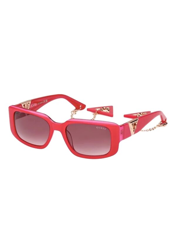 GUESS EYEWEAR Zonnebril met rechthoekig montuur - Roze