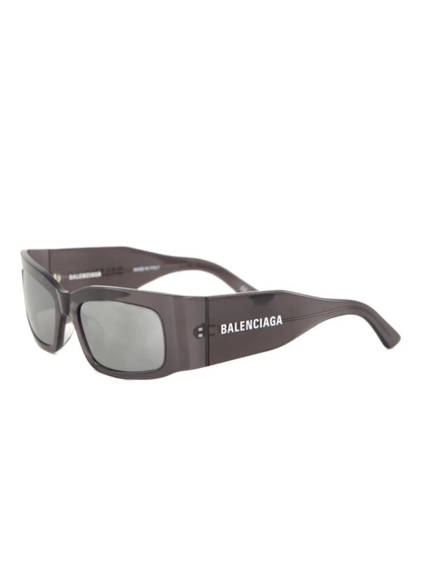 Balenciaga Eyewear Zonnebril met rechthoekig montuur - Bruin