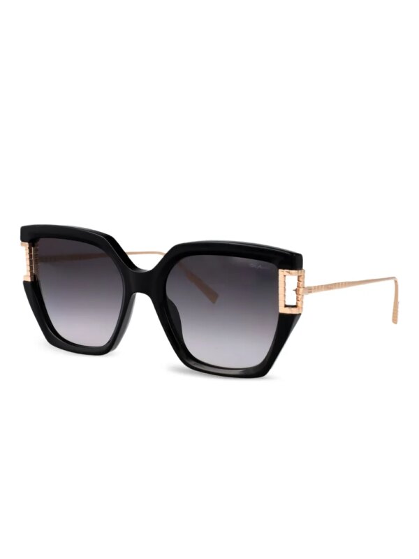 Chopard Eyewear Zonnebril met cat-eye montuur - Zwart