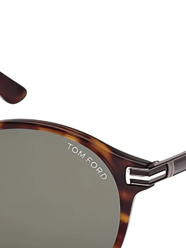 TOM FORD Eyewear Araki zonnebril met rond montuur - Bruin