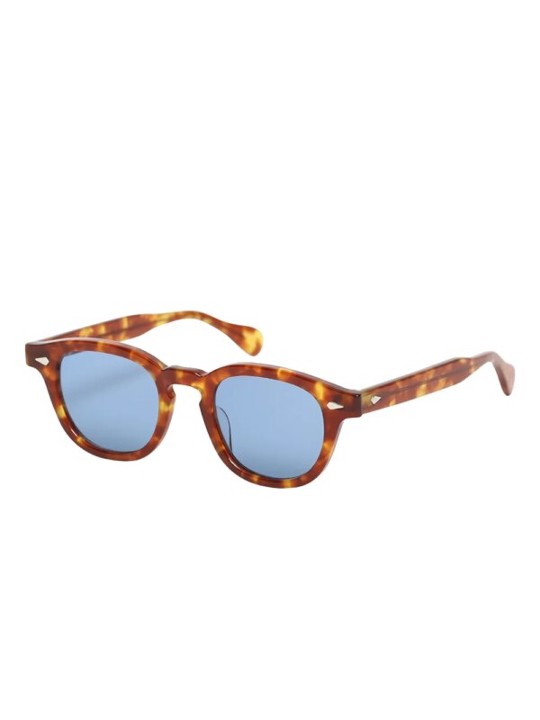 JULIUS TART OPTICAL Zonnebril met rond montuur - Bruin